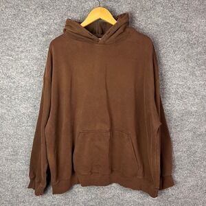 Mooji Mooji Men's Brown Pullover Hoodie Sweatshirt with Kangaroo Pocket XXL‎